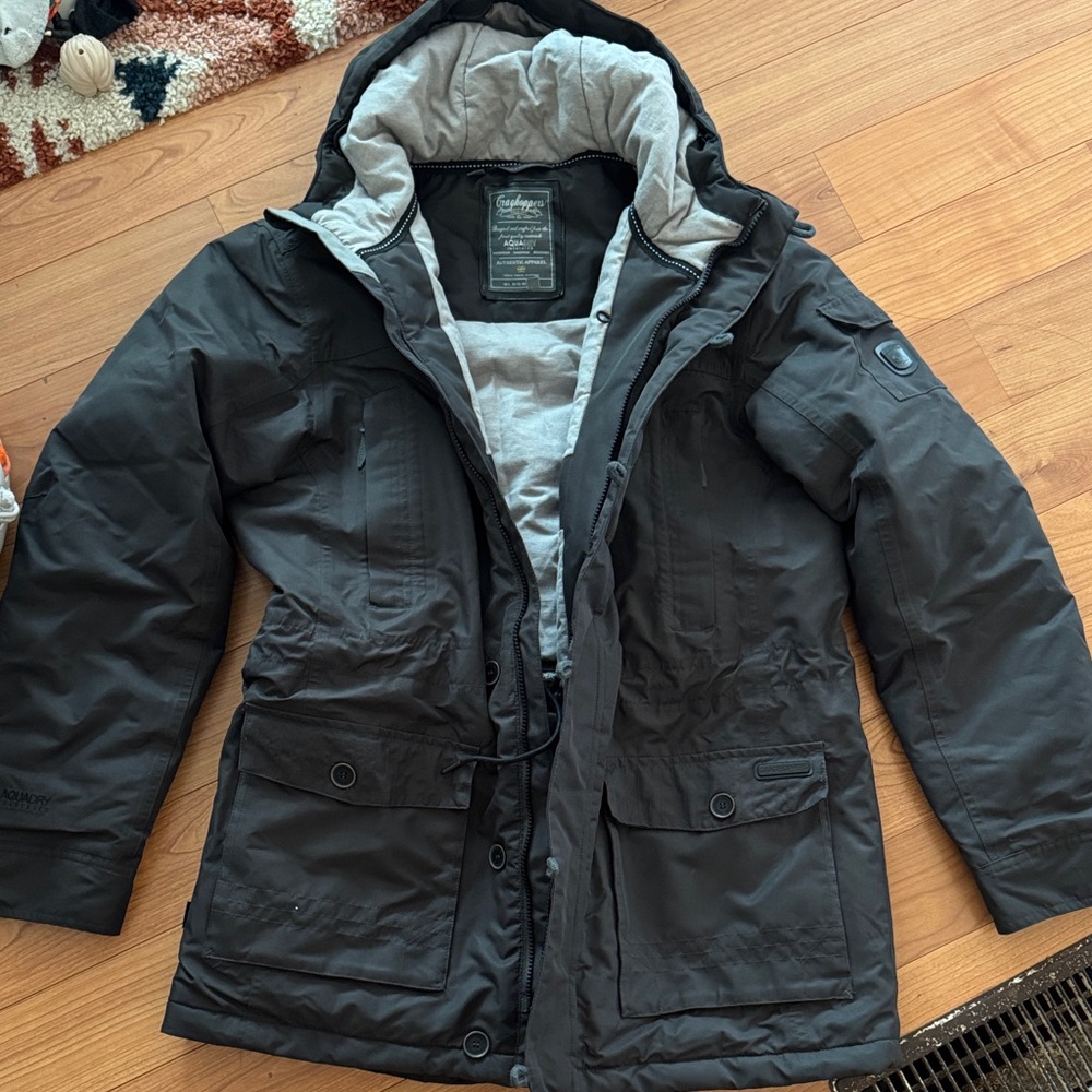Craghoppers Black Hooded Winter Jacket